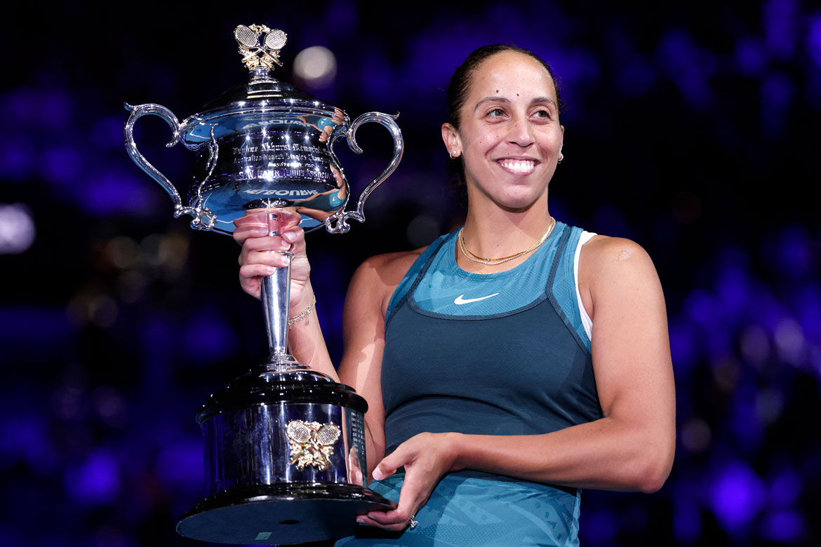 Madison Keys, who secured her first Grand Slam title at the 2025 Australian Open