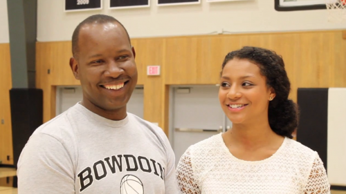 Wil Smith with his daughter, Olivia Smith '14