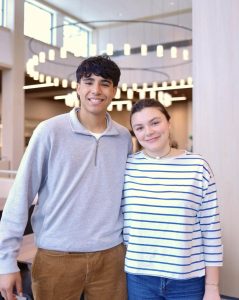 Emmanuel Marmolejo ’26 (left) and Nathalie Fenton ’26 (right)
