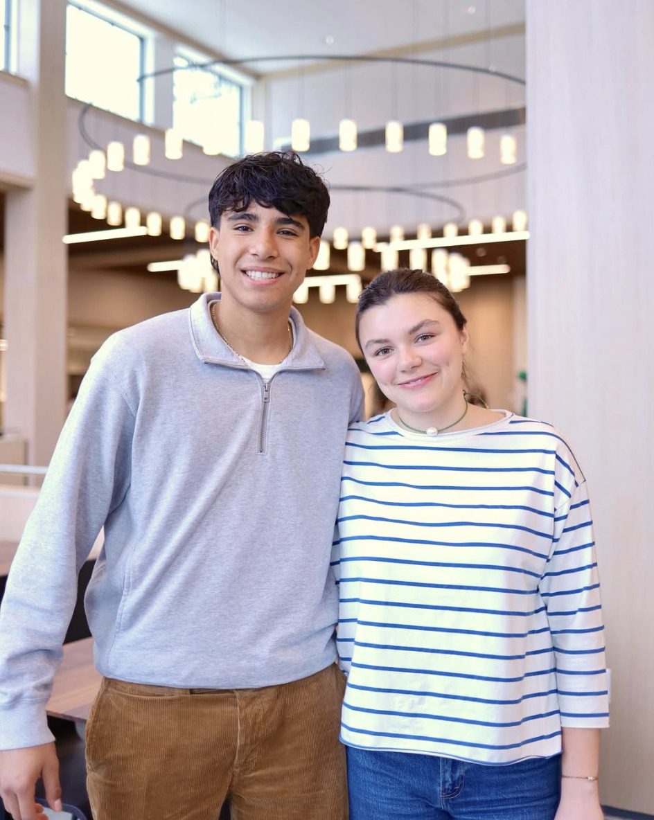 Emmanuel Marmolejo ’26 (left) and Nathalie Fenton ’26 (right)